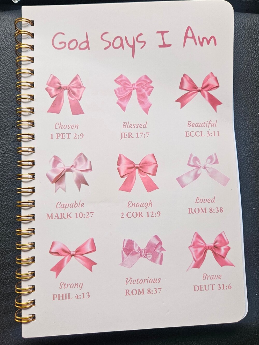Bible Prayer Journal For Women - Pink Ribbon Design 5.5 X 8.3 New
